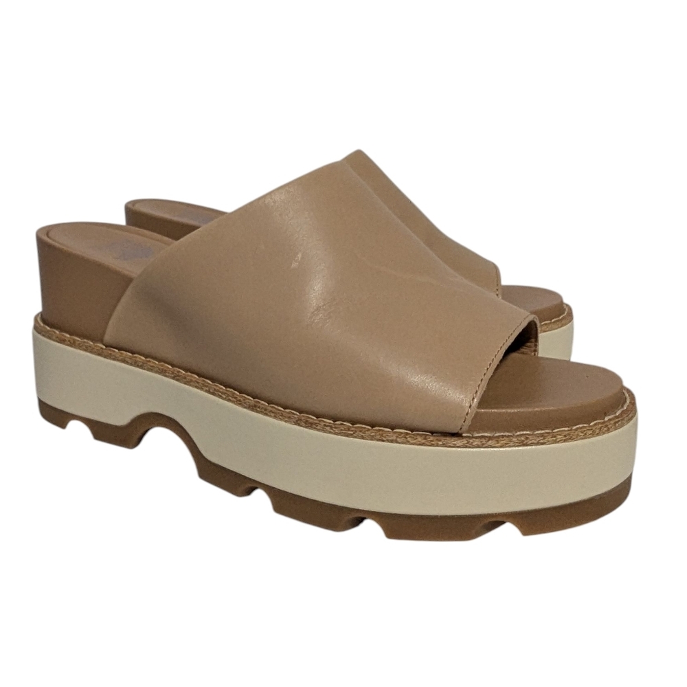 Sorel Women's Tan Mules Modern Slip-On Comfort Size 7